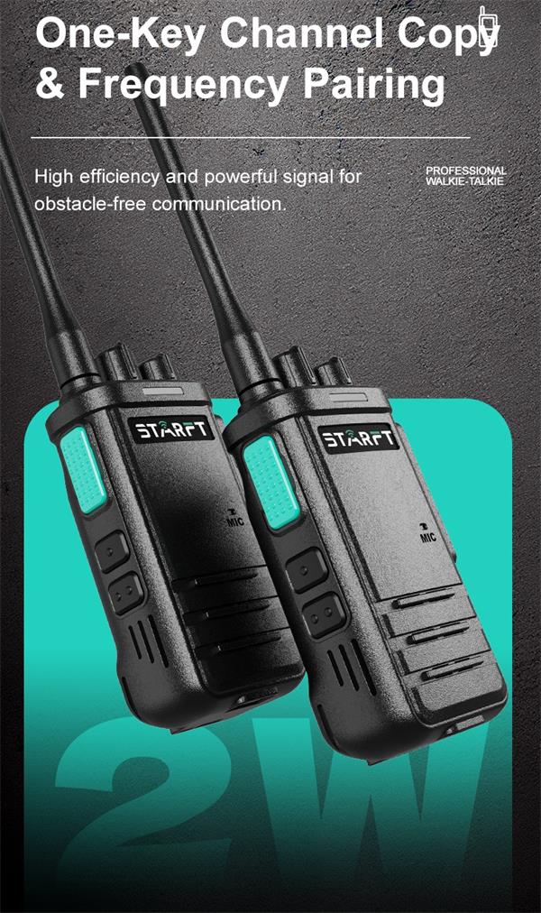 STARFT XA306 2W Compact Walkie Talkie 16 Channels - Image 9